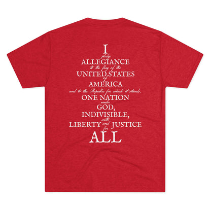 WEAR YOUR ALLEGIANCE Unisex Tri-Blend Crew Tee