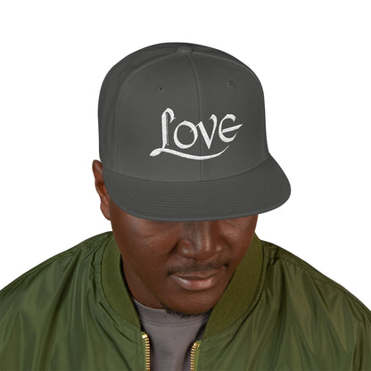 LOVE Embroidered Snapback Hat