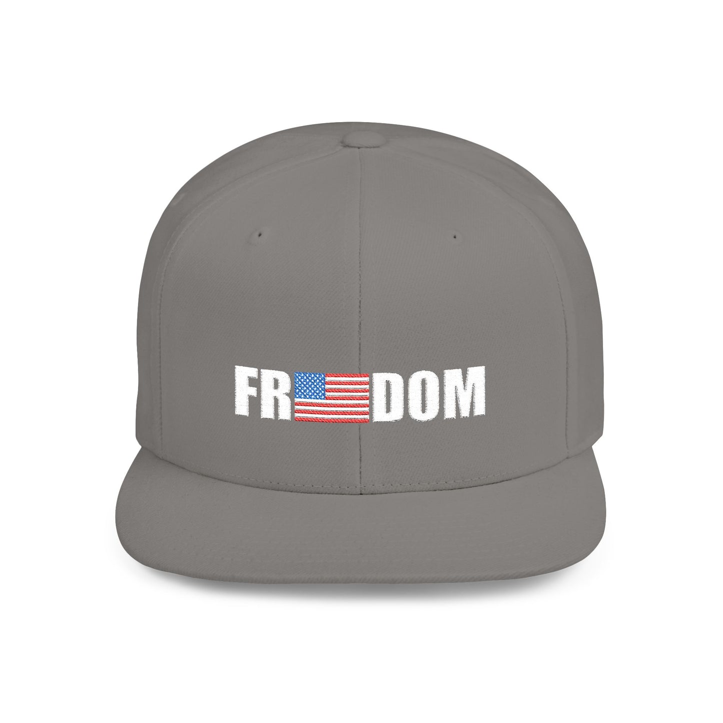 FREEDOM-Inspired Flat Bill Snapback Hat,
