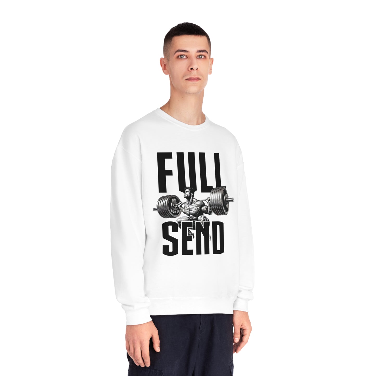 FULL SEND WEIGHTS Unisex NuBlend® Crewneck Sweatshirt