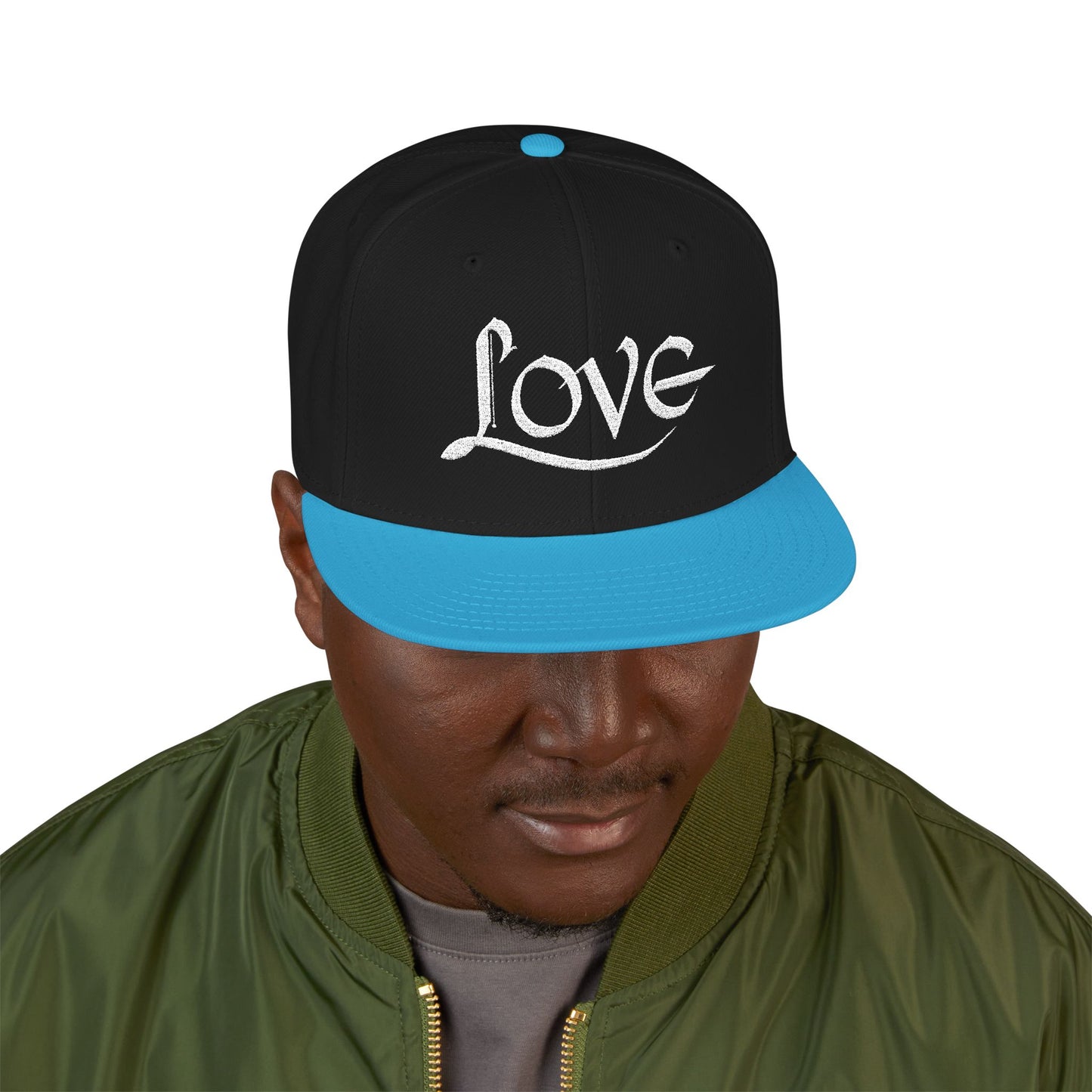LOVE Embroidered Snapback Hat
