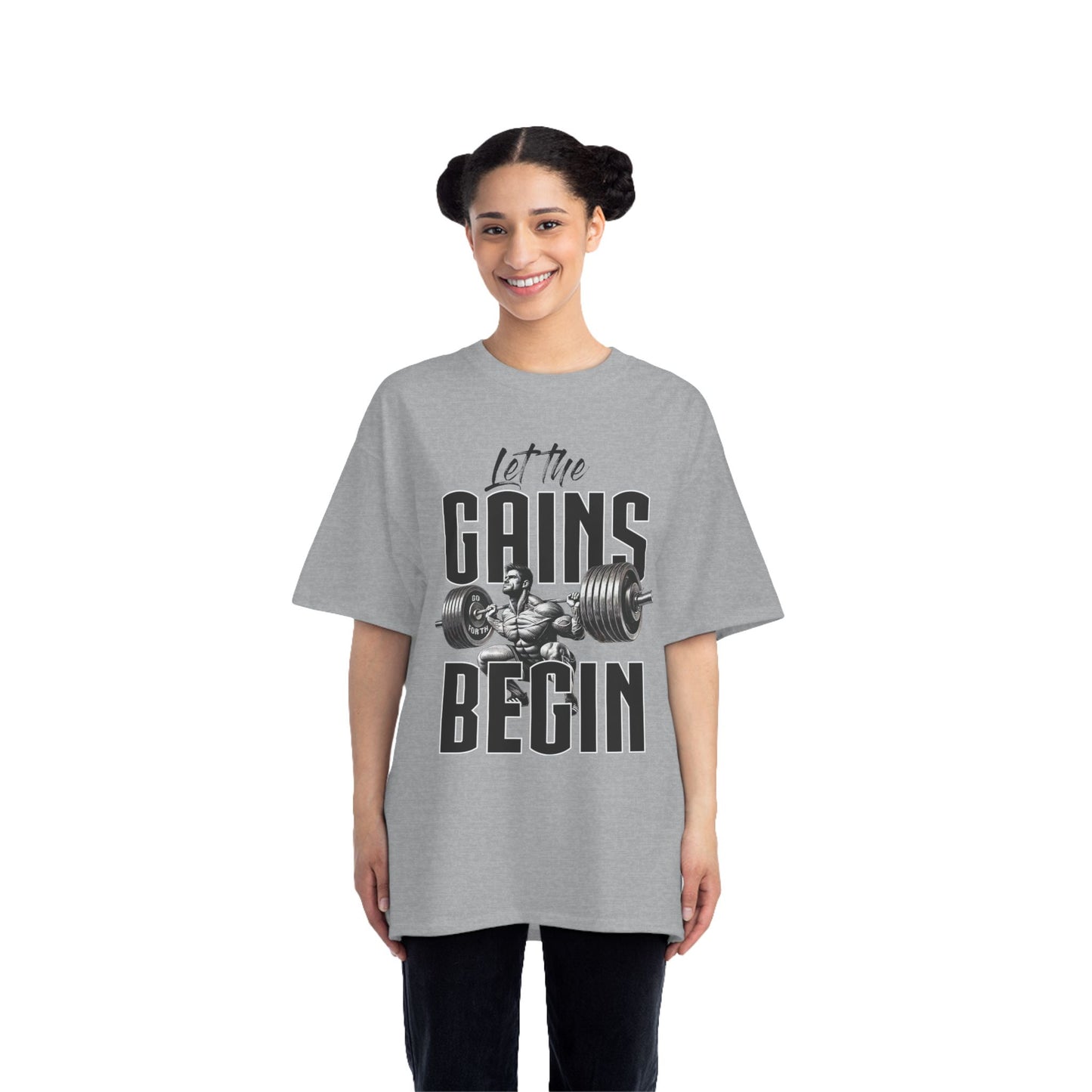 LET THE GAINS BEGIN Beefy-T®  Short-Sleeve T-Shirt