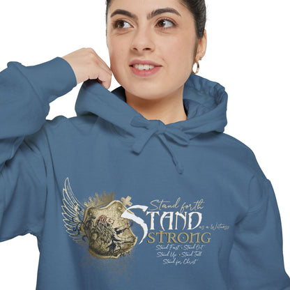 STAND STRONG Unisex Garment-Dyed Hoodie