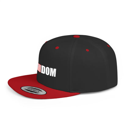 FREEDOM-Inspired Flat Bill Snapback Hat,
