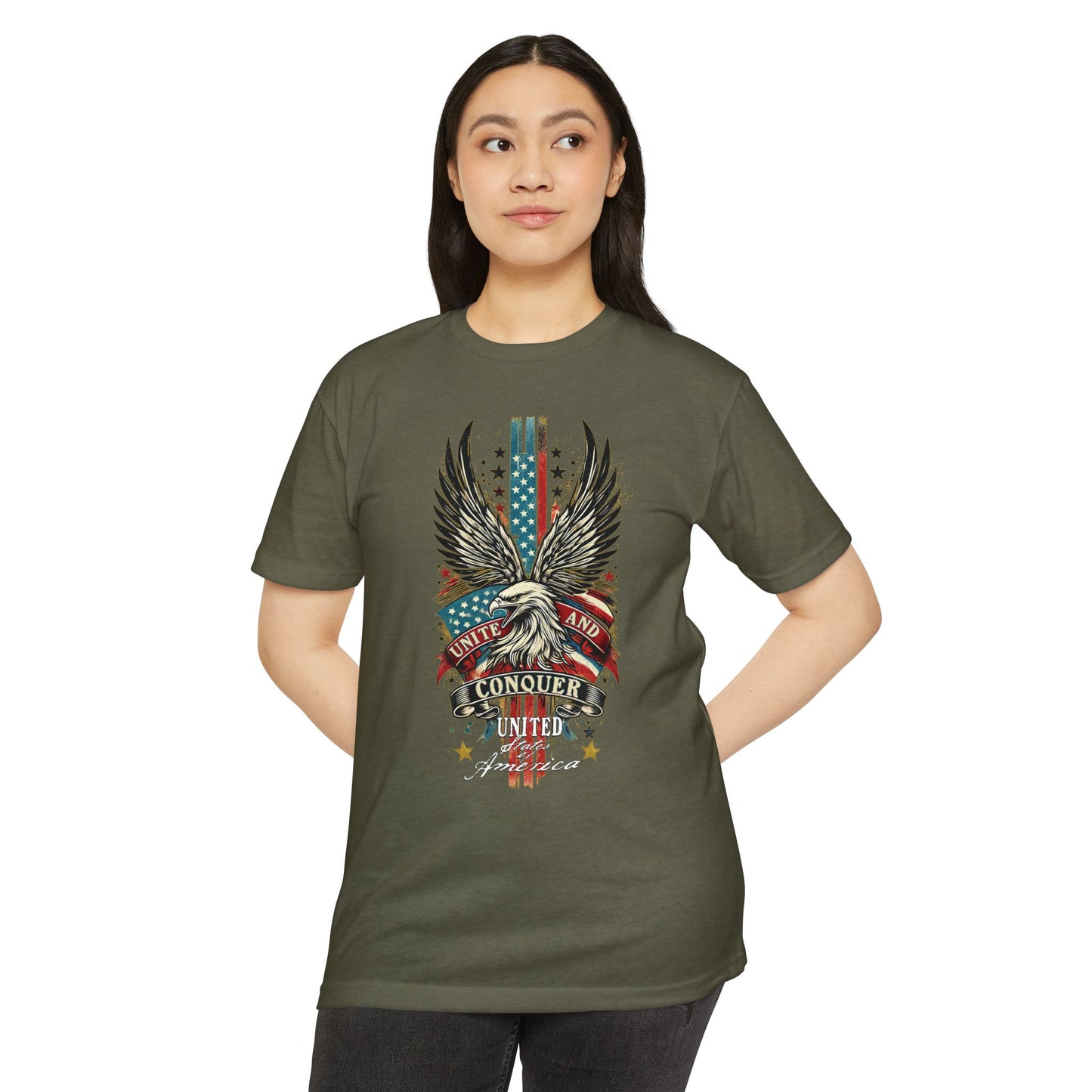 UNITE AND CONQUER  Unisex CVC Jersey T-shirt