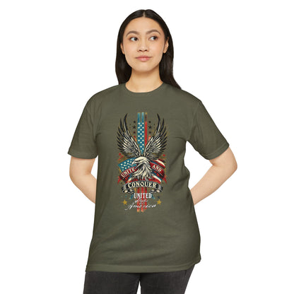 UNITE AND CONQUER  Unisex CVC Jersey T-shirt