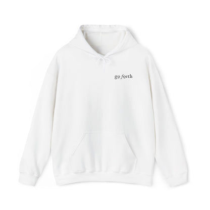 GO FORTH EMBROIDERED LIGHT Unisex Heavy Blend™ Hooded Sweatshirt