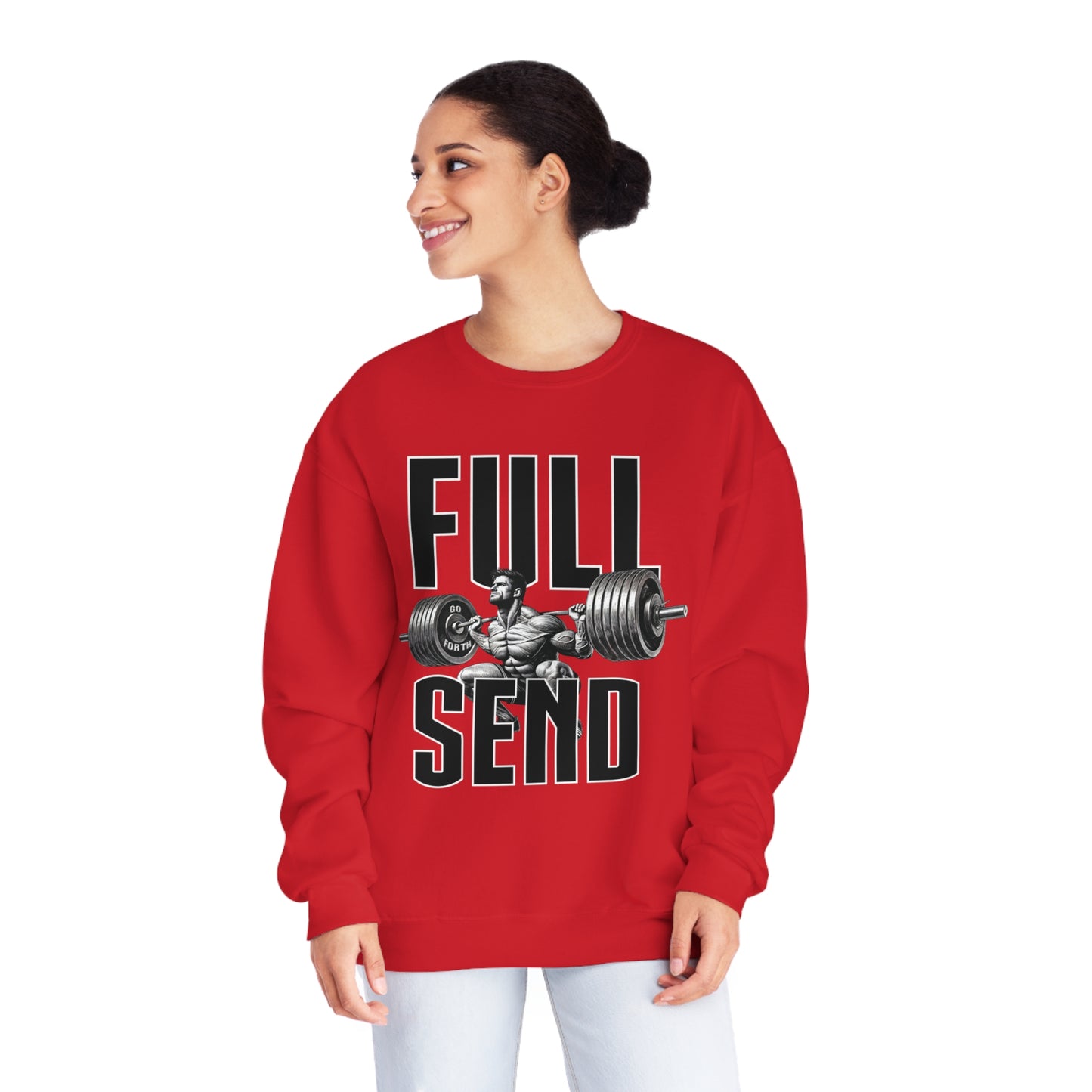 FULL SEND WEIGHTS Unisex NuBlend® Crewneck Sweatshirt