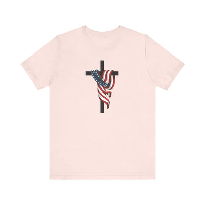 Patriotic Cross Unisex Tee Shirt