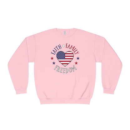 FAITH FAMILY FREEDOM SWEATSHIRT Unisex Crewneck Sweatshirt