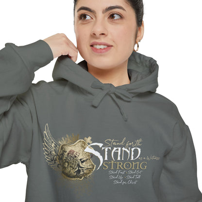 STAND STRONG Unisex Garment-Dyed Hoodie