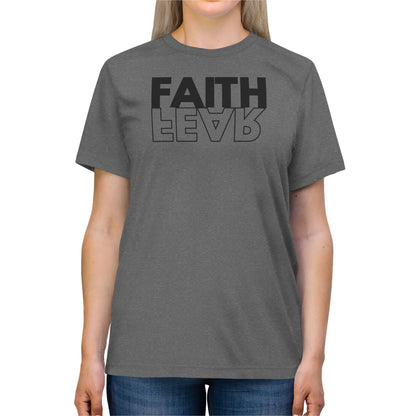 FAITH OVER FEAR Unisex Triblend Tee