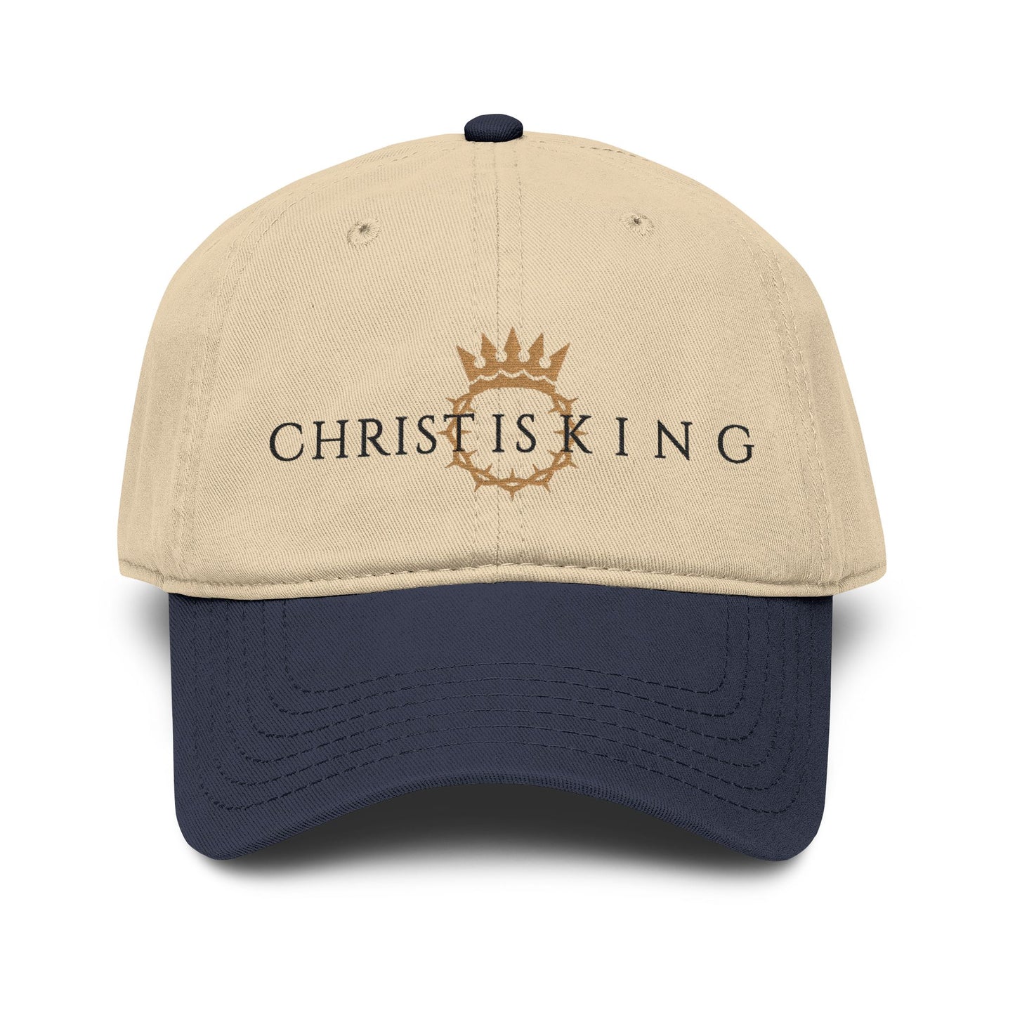 Christ Is King Embroidered Baseball Cap — 'Go Forth' Hat