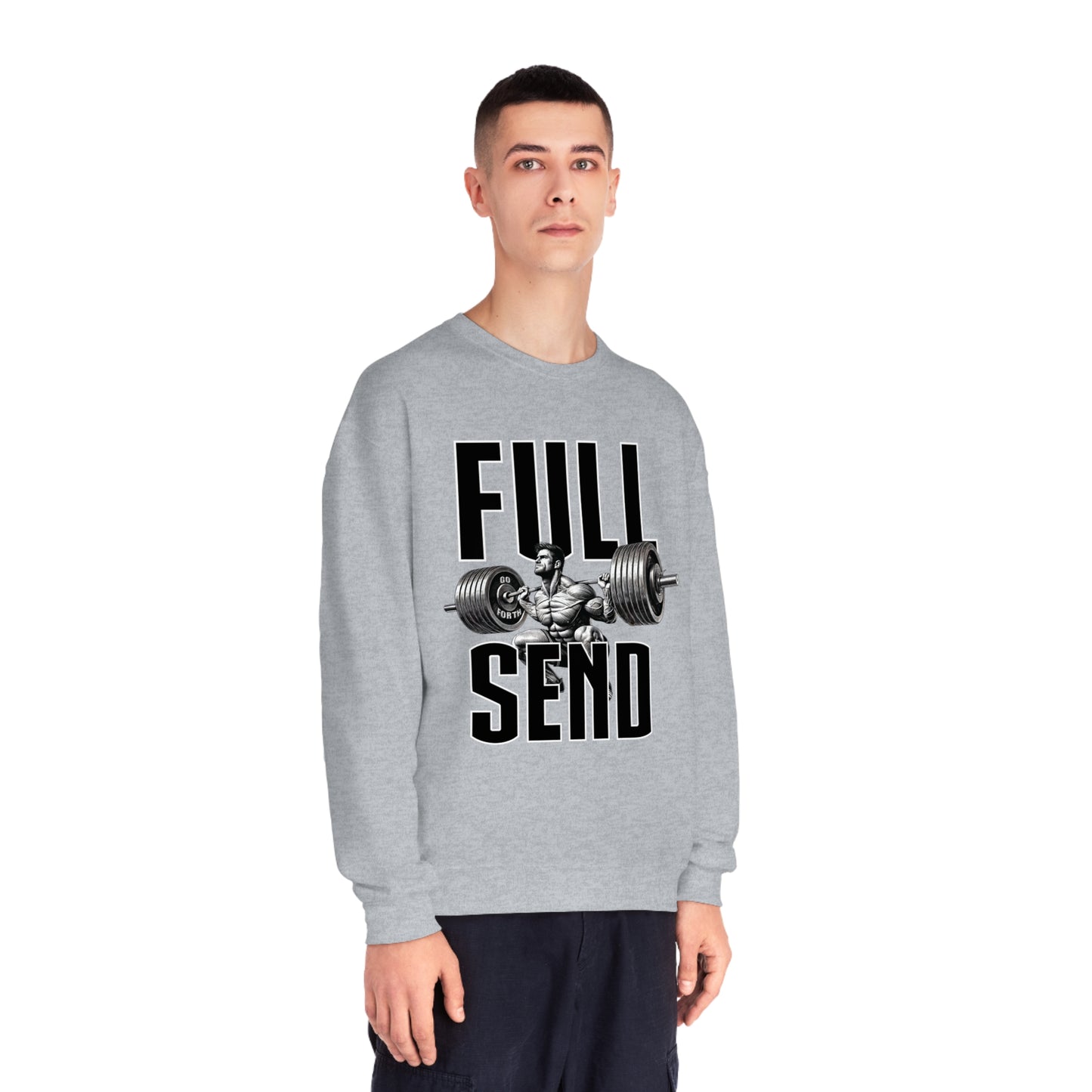 FULL SEND WEIGHTS Unisex NuBlend® Crewneck Sweatshirt