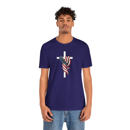 Patriotic Cross Unisex Tee Shirt