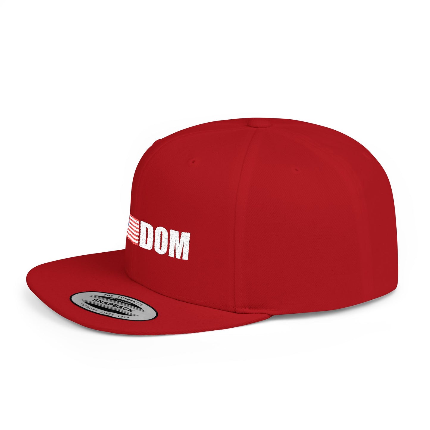 FREEDOM-Inspired Flat Bill Snapback Hat,