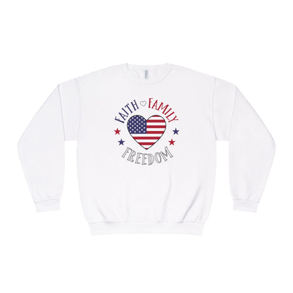 FAITH FAMILY FREEDOM SWEATSHIRT Unisex Crewneck Sweatshirt