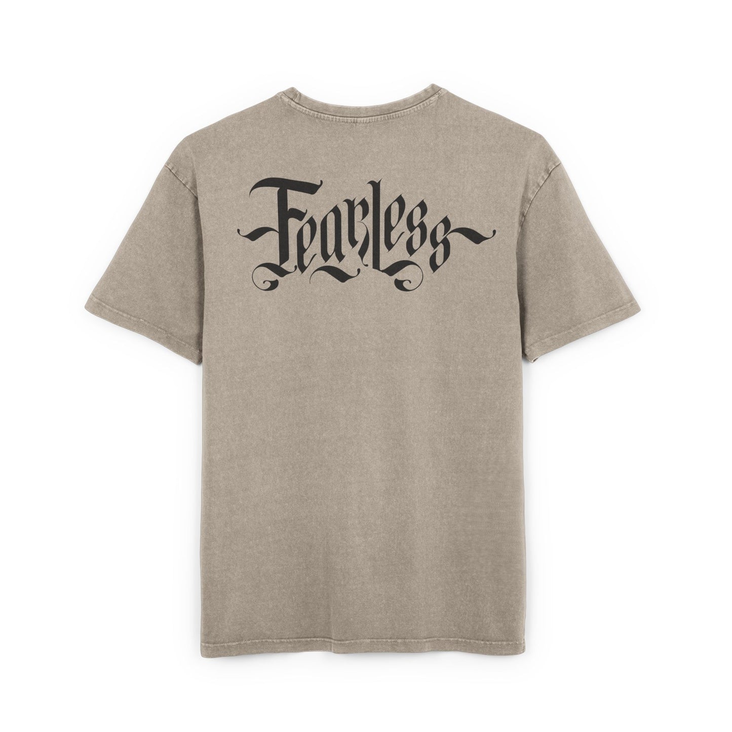 FEARLESS - oversized Acid Washed Tee for Men