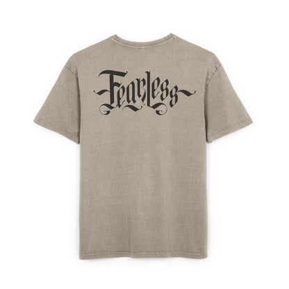 FEARLESS - oversized Acid Washed Tee for Men