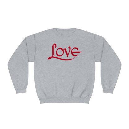 LOVE SWEATSHIRT RED/PINK Unisex NuBlend® Crewneck Sweatshirt