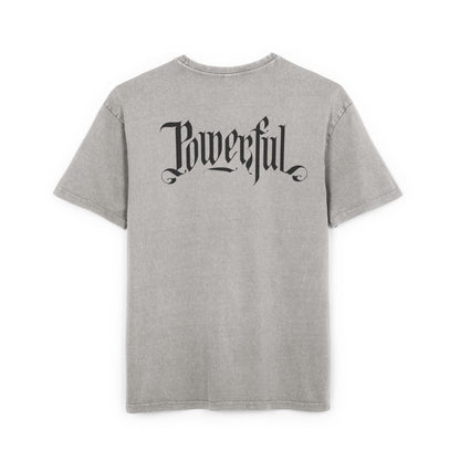 POWERFUL Ovdersized Men's Acid Washed Tee