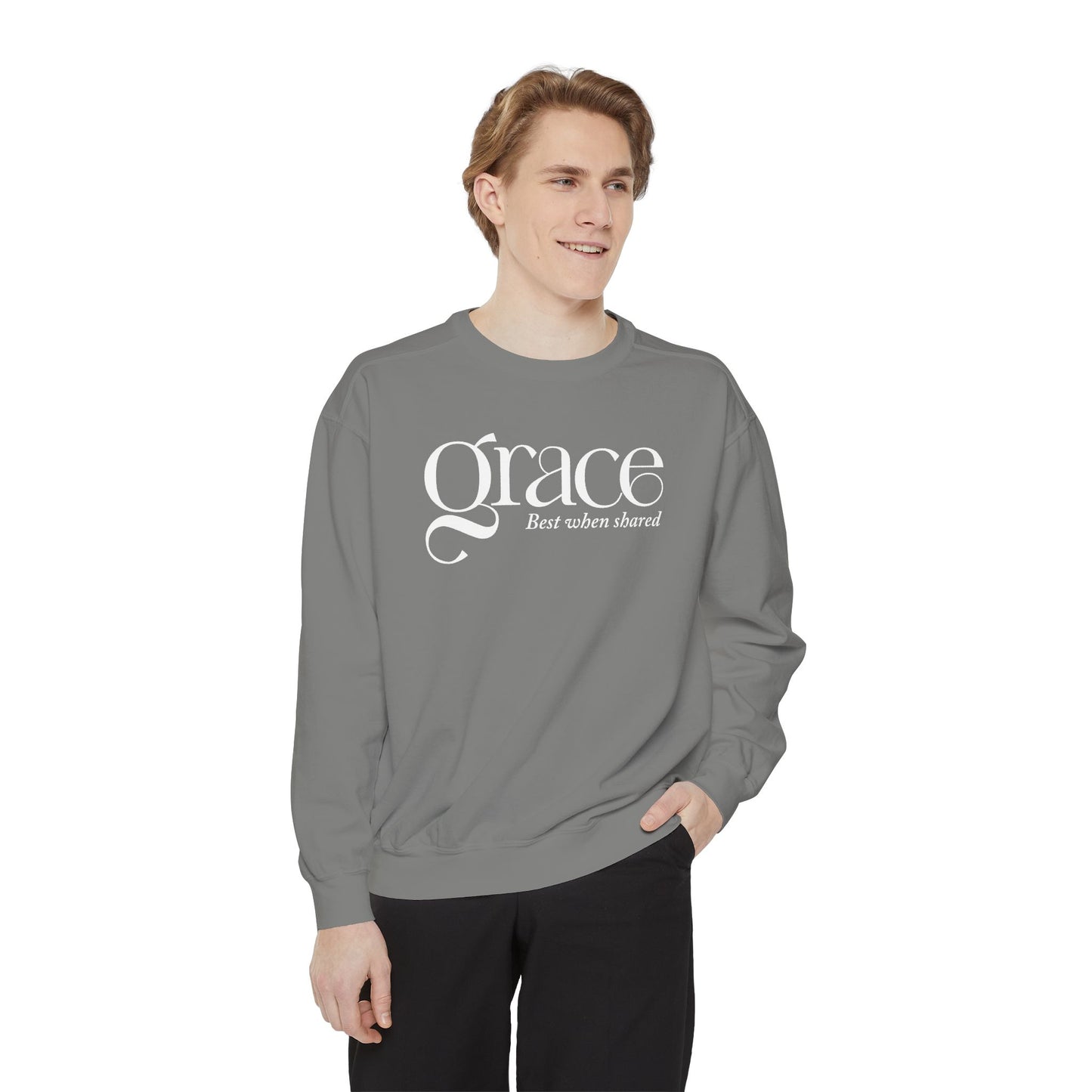 GRACE - BEST WHEN SHARED Sweatshirt - 2 Corinthians 12:9