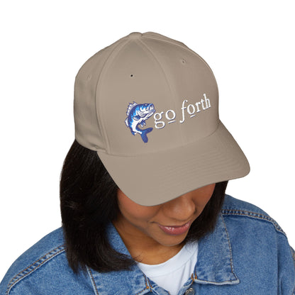 Go Forth, Outdoor Hat, Embroidered Fishing Cap -
