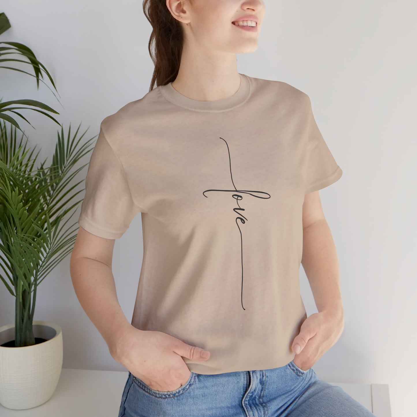 LOVE Cross Unisex Tee Shirt.