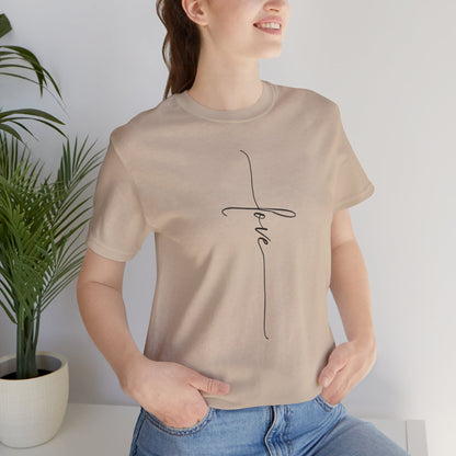 LOVE Cross Unisex Tee Shirt.