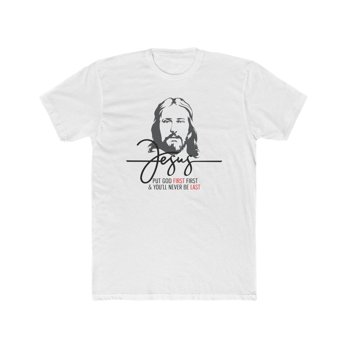 PUT GOD FIRST Unisex Cotton Crew Tee