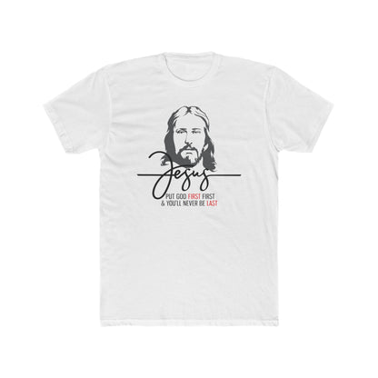 PUT GOD FIRST Unisex Cotton Crew Tee