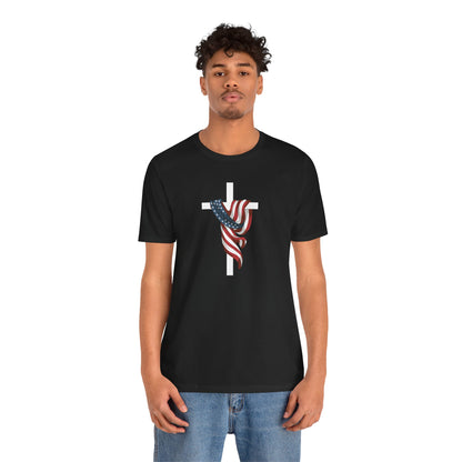 Patriotic Cross Unisex Tee Shirt