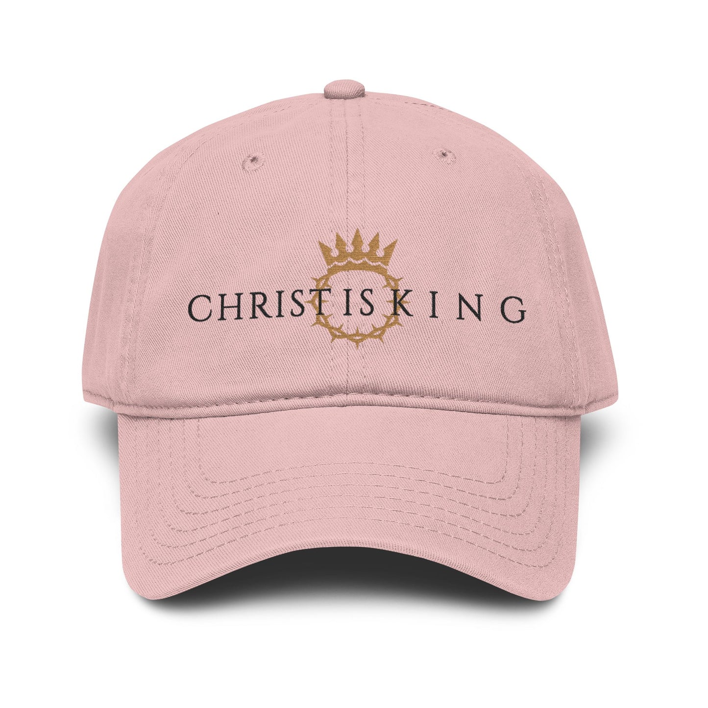 Christ Is King Embroidered Baseball Cap — 'Go Forth' Hat