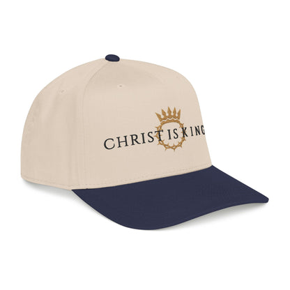 Christ Is King Baseball Cap — Christian Crown Embroidered Hat