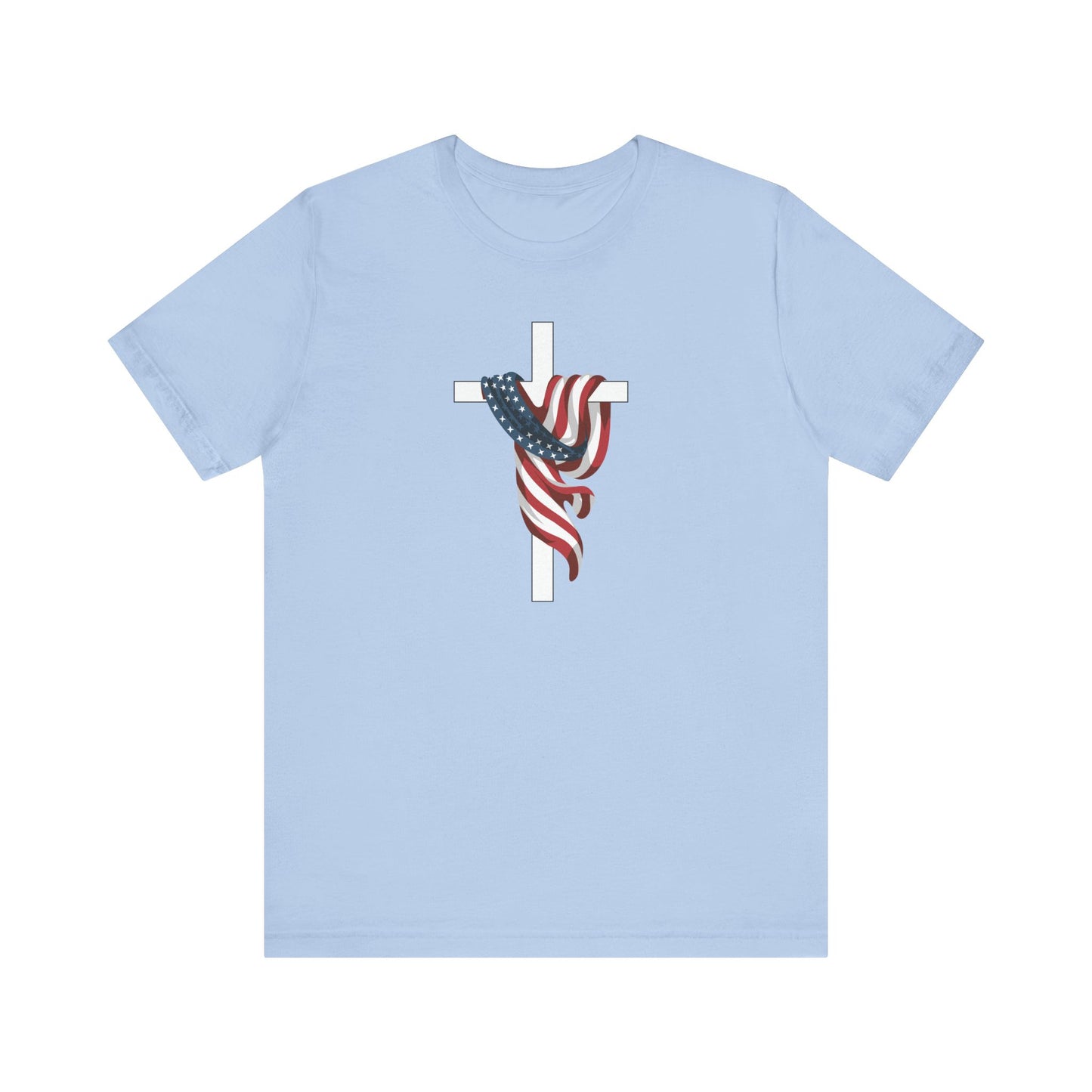 Patriotic Cross Unisex Tee Shirt