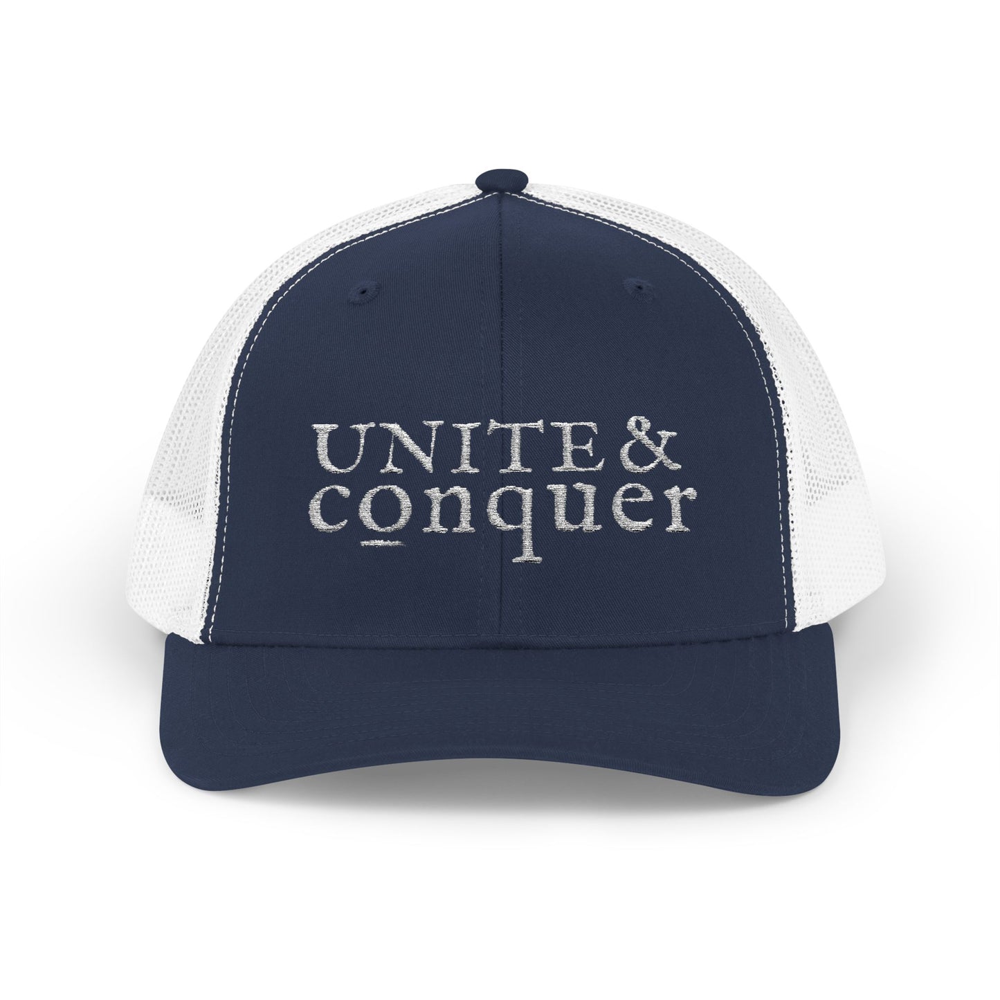 UNITE AND CONQUER Snapback Trucker Cap