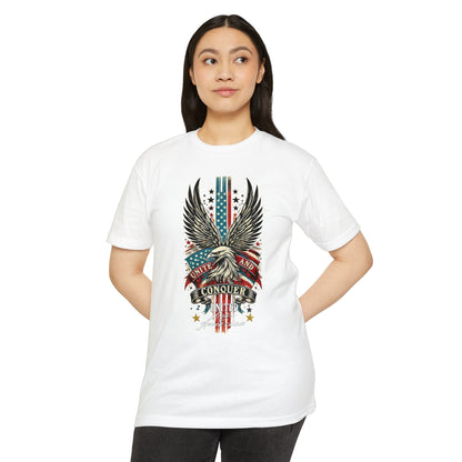UNITE AND CONQUER  Unisex CVC Jersey T-shirt