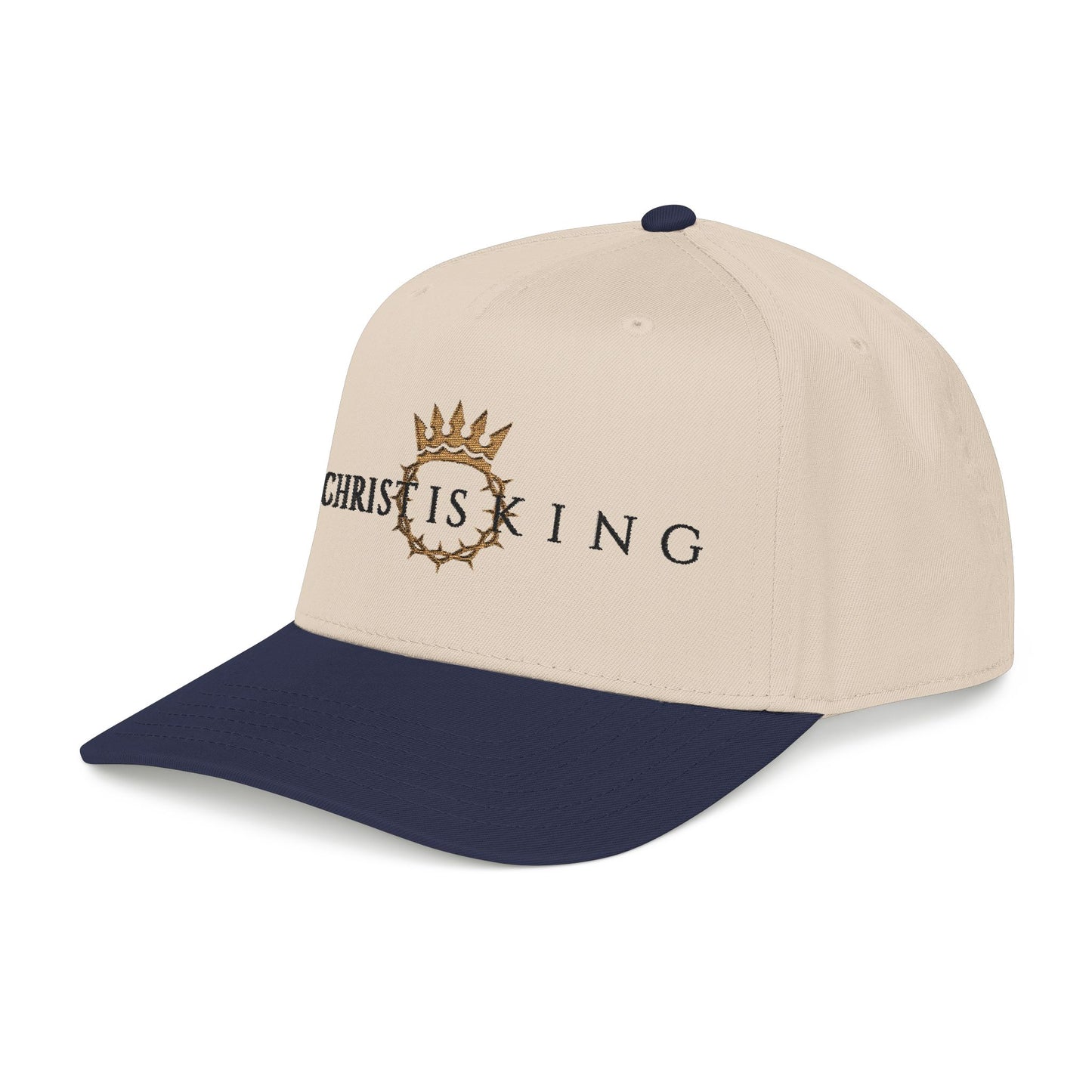 Christ Is King Baseball Cap — Christian Crown Embroidered Hat