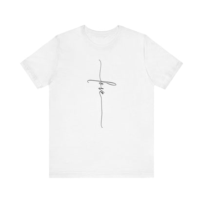 LOVE Cross Unisex Tee Shirt.