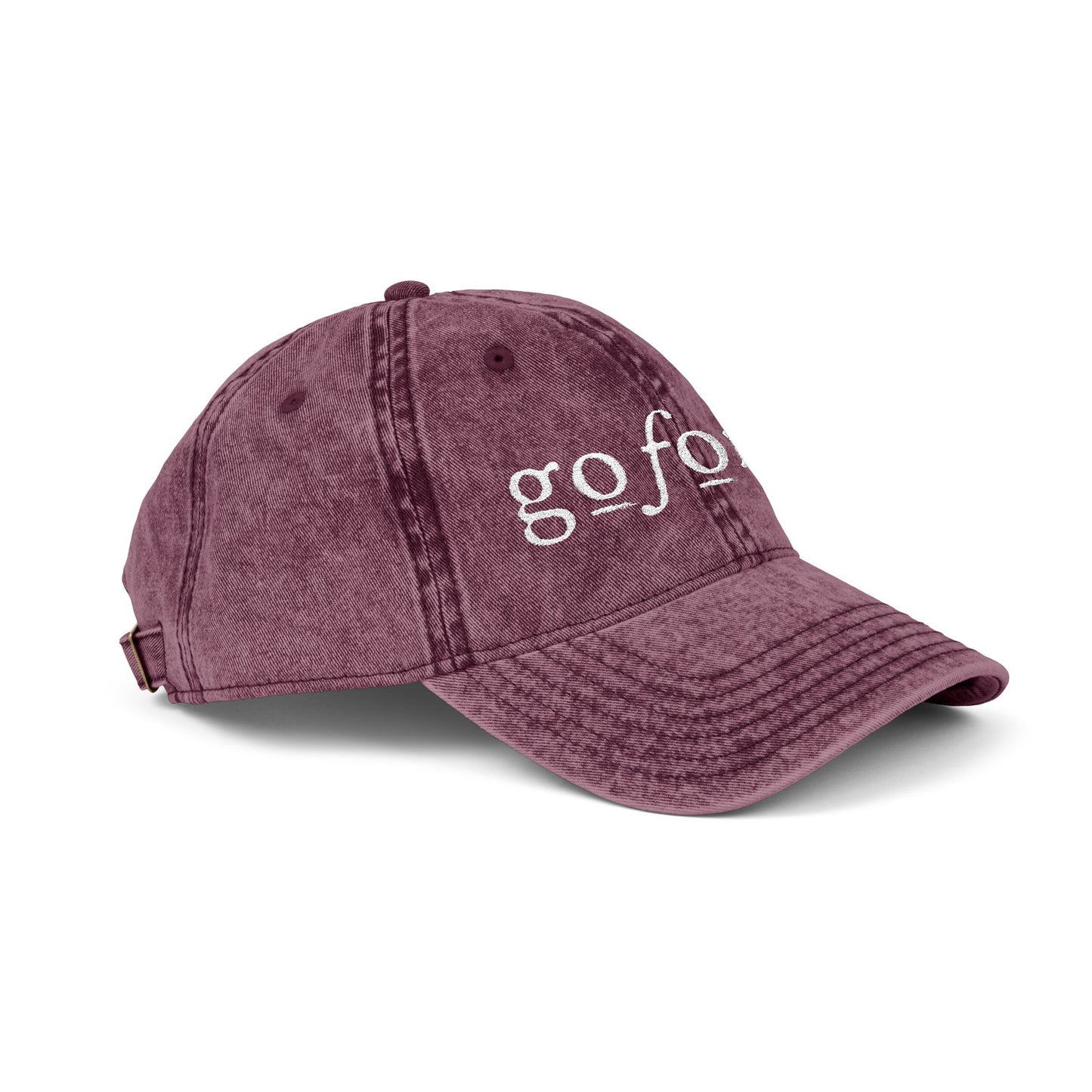 Go Forth Vintage Embroidered Cap – Distressed Baseball Hat
