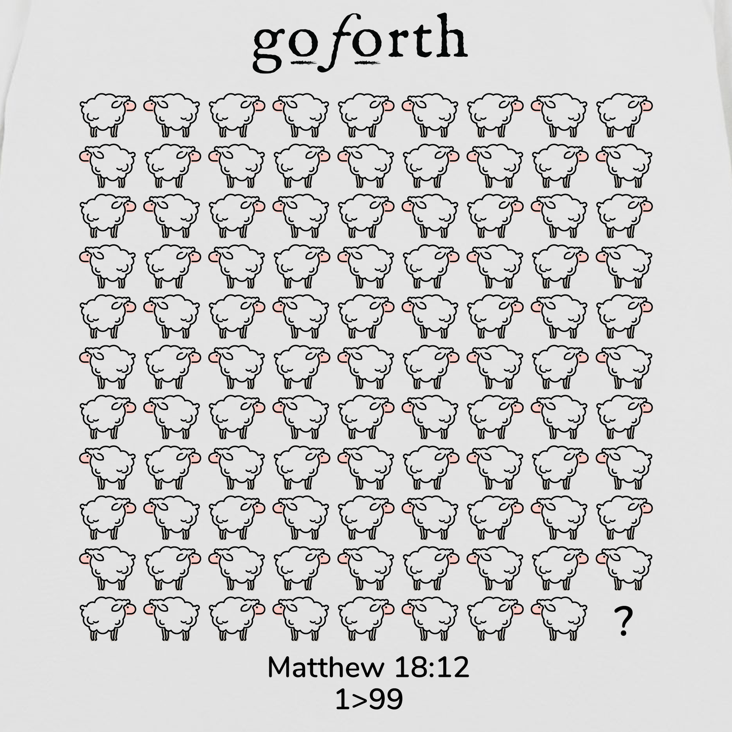 I AM FOUND - sheep - 1>99 T-Shirt
