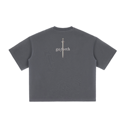 be still,go forth,Final Men's,foght your battles, Exodus 33:3,Christian T-shirt