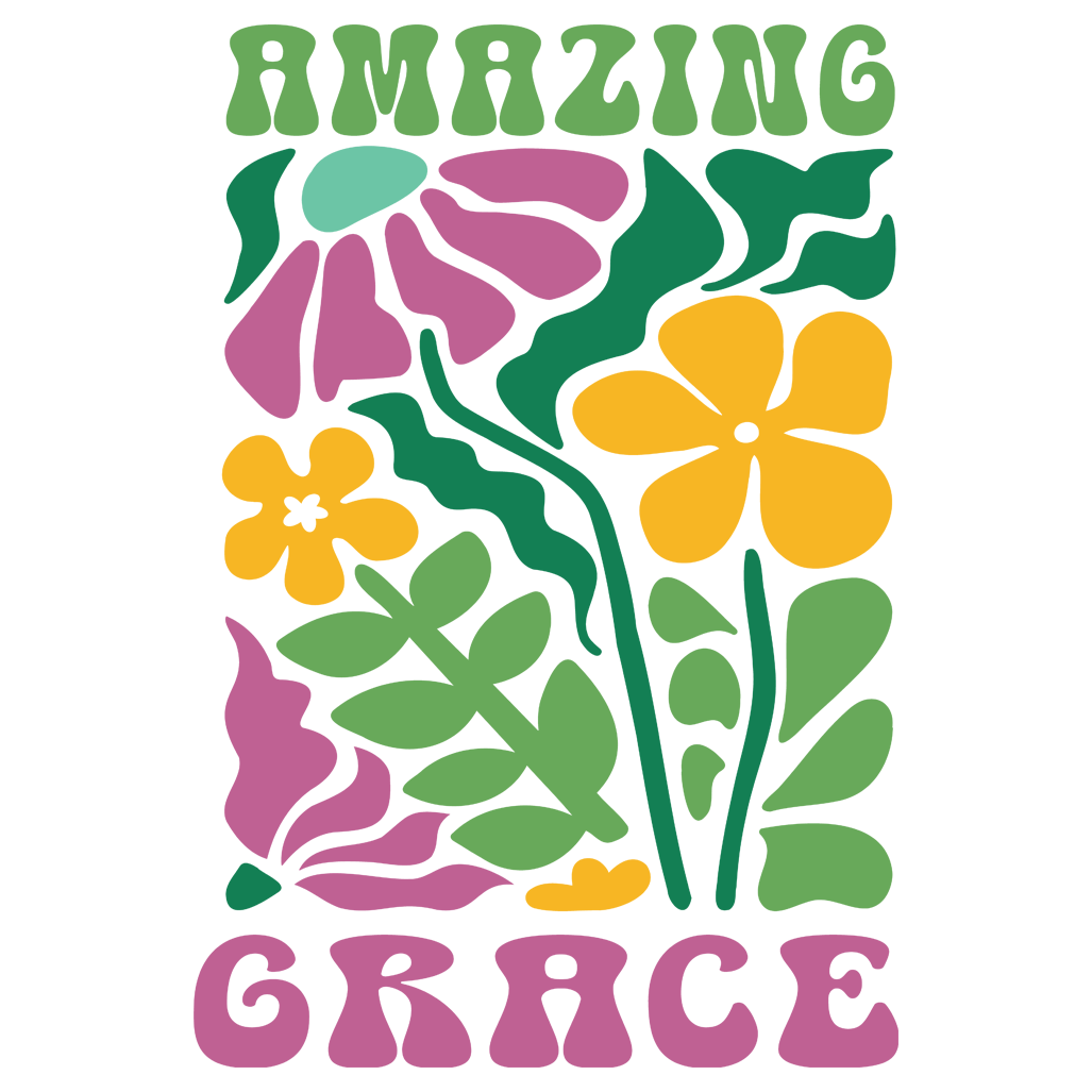 AMAZING GRACE FLORAL - T SHIRT