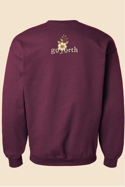 AMAZING GRACE DEEP PLUMB CREWNECK SWEATSHIRT