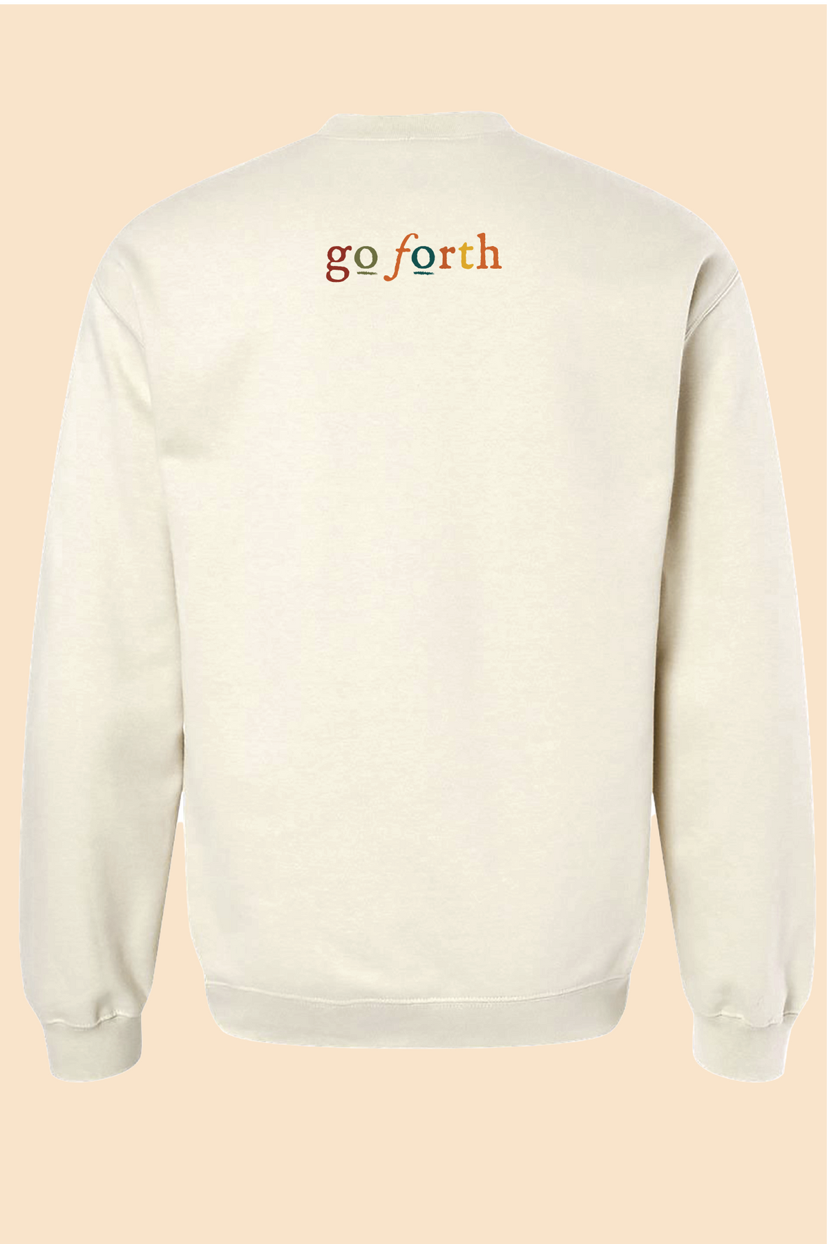 FAITH OVER FEAR COLORFUL CREWNECK SWEATSHIRT