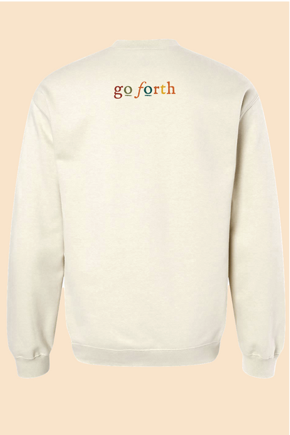 FAITH OVER FEAR COLORFUL CREWNECK SWEATSHIRT