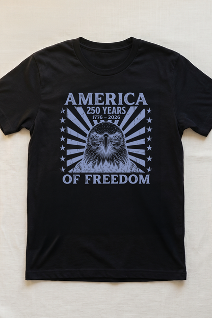 250 AMERICA ANNIVERSARY BLUE EAGLE T-SHIRT
