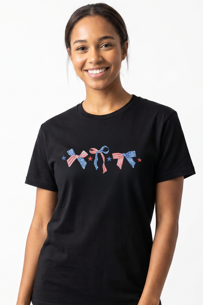 PATRIOTIC BOW T-shirt