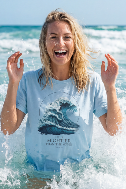 HE IS MIGHTIER THAN THE WAVES Unisex T-shirt