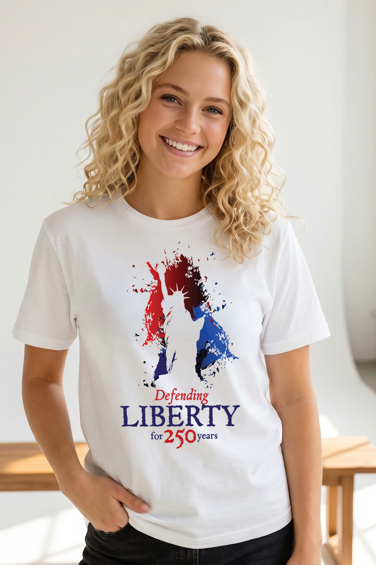 DEFENDING LIBERTY 250 T-SHIRT